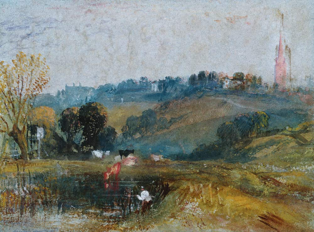 Landscape near Petworth van William Turner