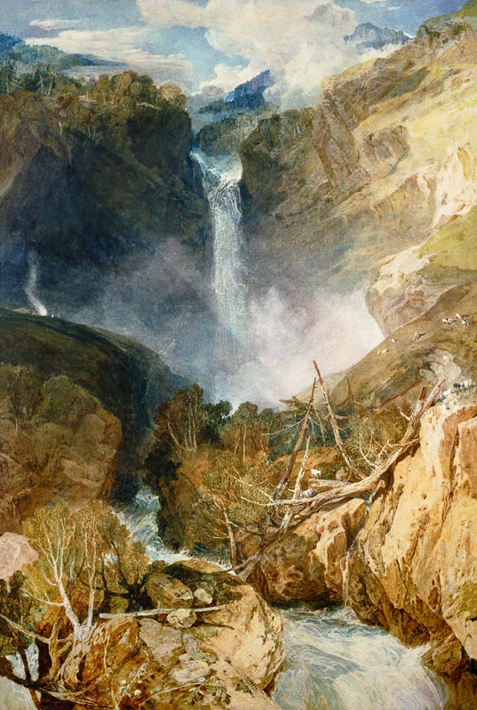 The Great Falls of the Reichenbach van William Turner