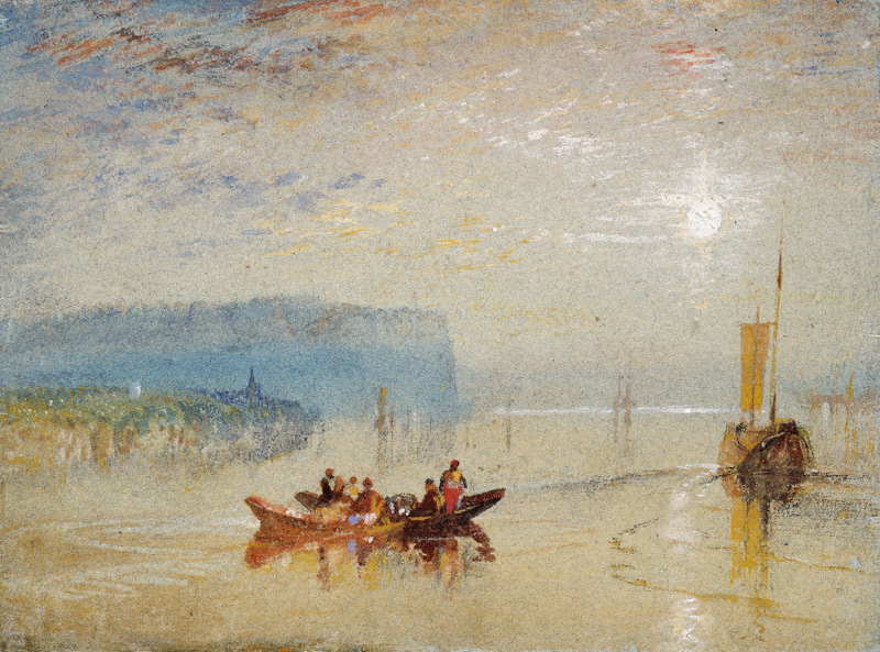 Scene on the Loire, near the Coteaux de Mauves van William Turner