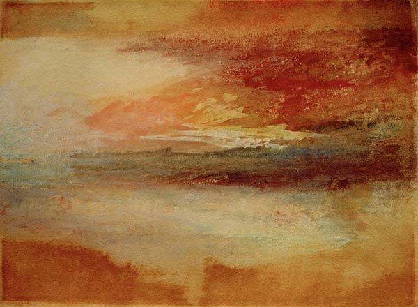 W.Turner, Sonnenuntergang bei Margate van William Turner