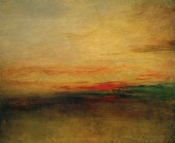 Sunset zonsondergang  van William Turner