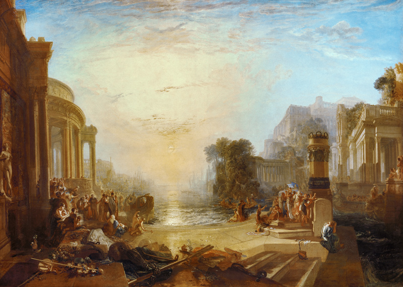 Untergang Karthagos / Gemälde v.W.Turner van William Turner