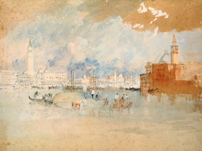 Venedig, von der Lagune aus gesehen van William Turner