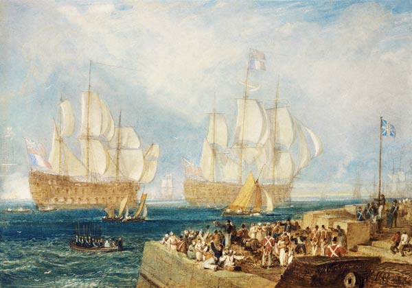Plymouth Harbour: Towing In van William Turner