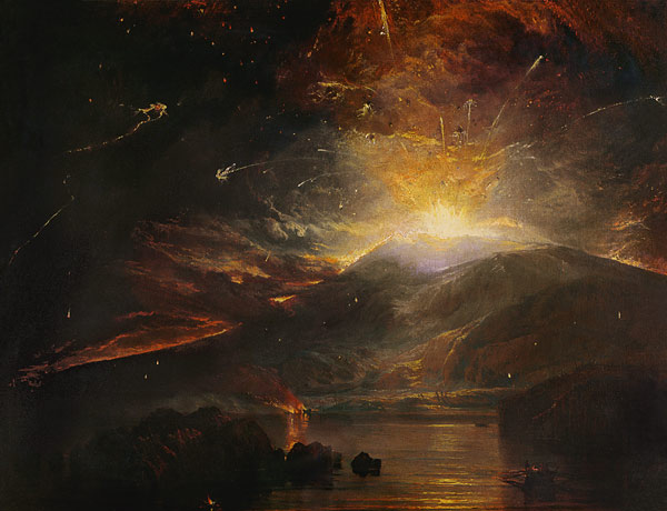 The Eruption of the Soufriere Mountains in the Island of St. Vincent van William Turner