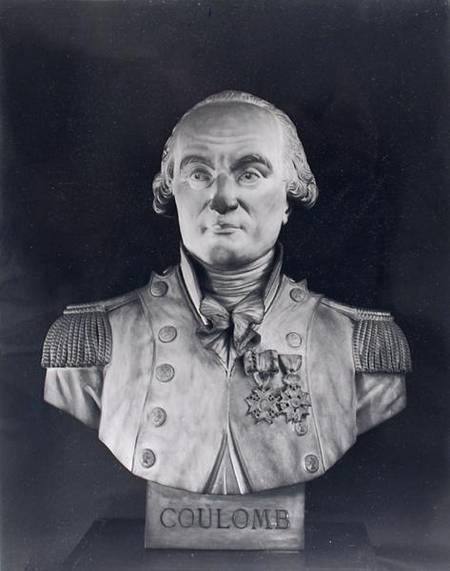 Bust of Charles de Coulomb (1736-1806) van Joseph Marius Ramus