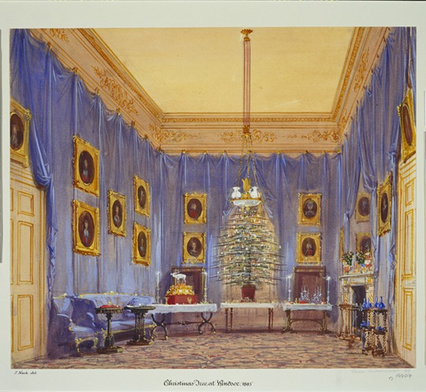 Queen Victoria's Christmas Tree, Windsor Castle van Joseph Nash