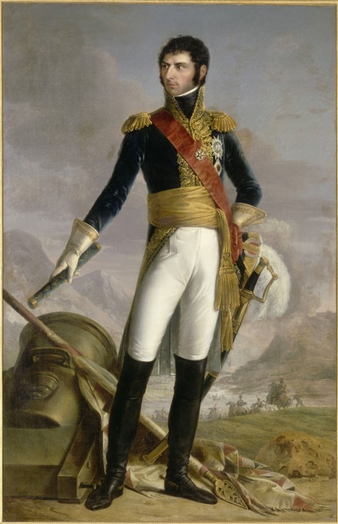 Portrait of Jean Baptiste Jules Bernadotte (1763-1844), Marshal of France, King of Sweden and Norway van Joseph Nicolas Jouy