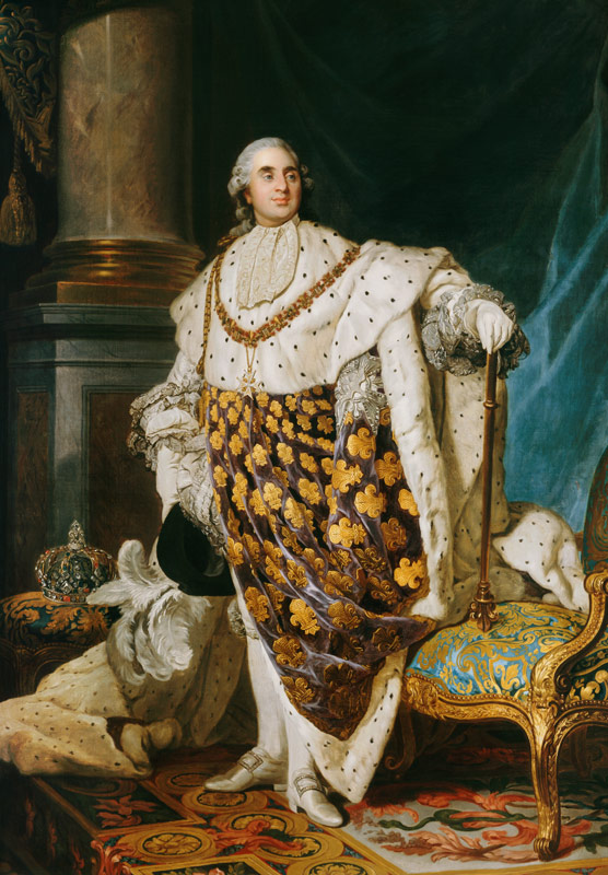 Louis XVI (1754-93) King of France in Coronation Robes van Joseph Siffred Duplessis
