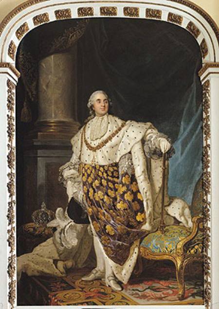 Louis XVI (1754-93) in Coronation Robes van Joseph Siffred Duplessis