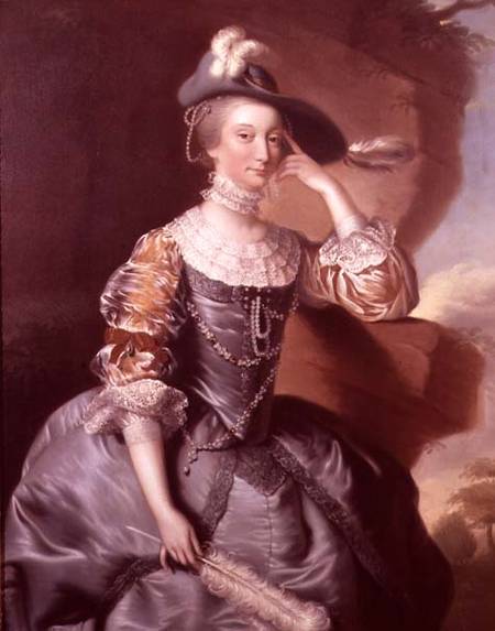 Portrait of Mrs Anne Carver van Joseph Wright of Derby