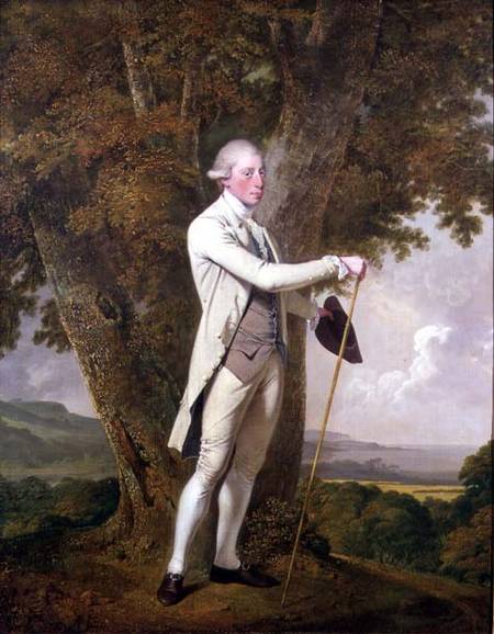 Portrait of John Milnes, 12th Duke of St. Albans (d.1810) van Joseph Wright of Derby