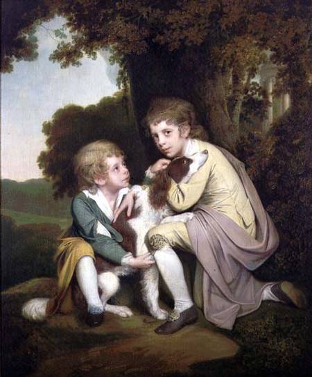 Thomas and Joseph Pickford as Children van Joseph Wright of Derby