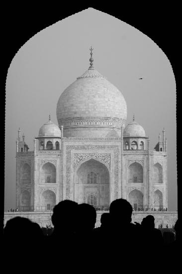 First sight of the Taj Mahal