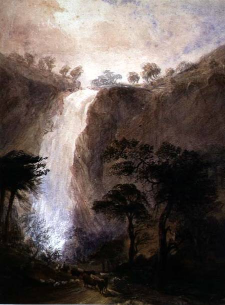 View of a Waterfall van Joshua Wallis