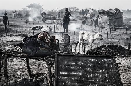 At a mundari cattle camp-II - South Sudan