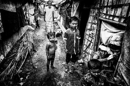 In a rohingya refugees camp - Bangladesh