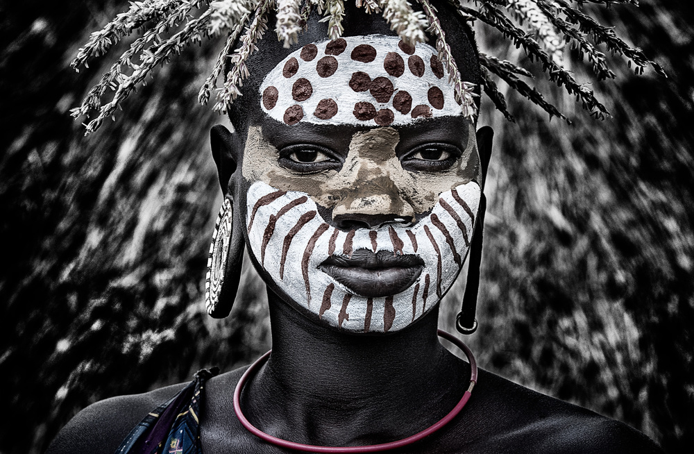Girl from the surma tribe - Ethiopia van Joxe Inazio Kuesta Garmendia
