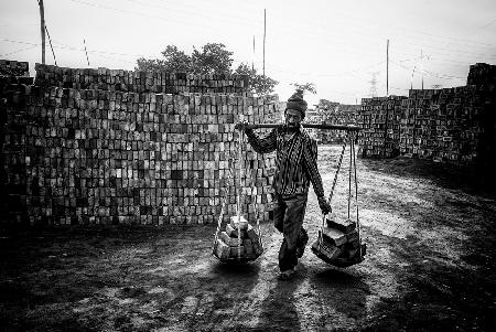 Carrying bricks - Bangladesh