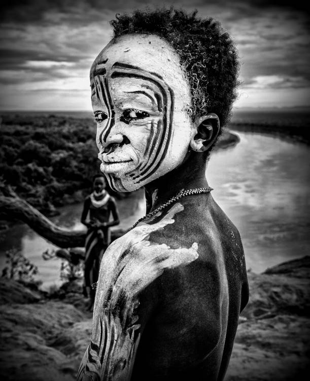 A boy of the Karo tribe. Omo Valley (Ethiopia). van Joxe Inazio Kuesta