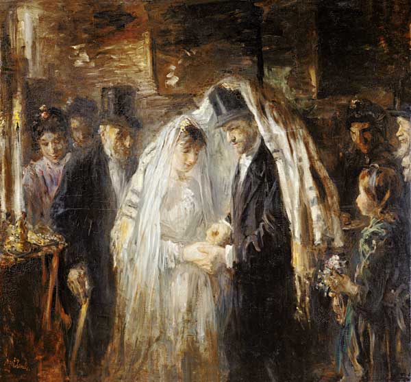 Jewish Wedding van Jozef Israels