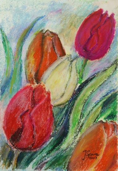 Tulpen 1 van Jürgen Spira