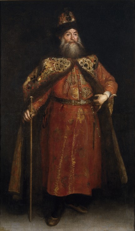 Portrait of the Ambassador Pyotr Ivanovich Potyomkin (1617-1700) van Juan Carreno de Miranda