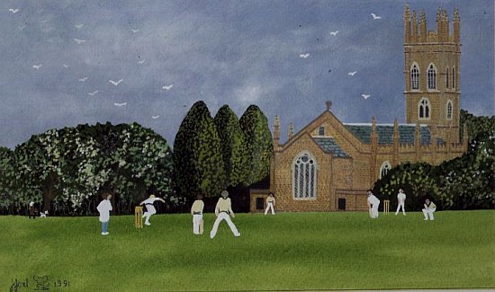 Cricket on Churchill Green van Judy  Joel