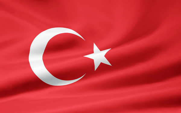Türkische Flagge van Juergen Priewe