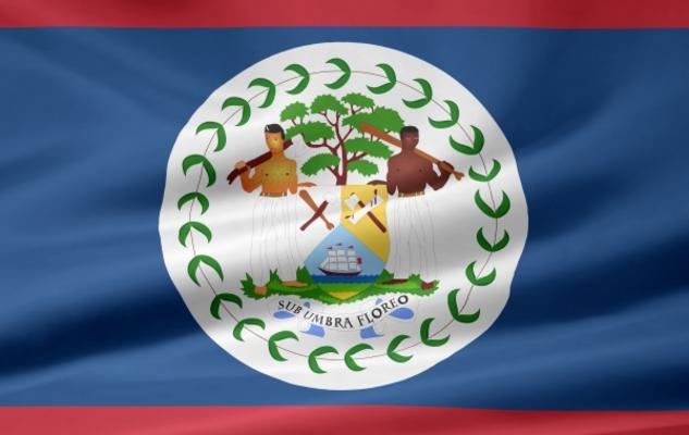 Belize Flagge van Juergen Priewe