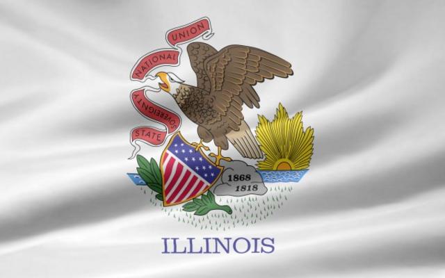 Illinois Flagge van Juergen Priewe