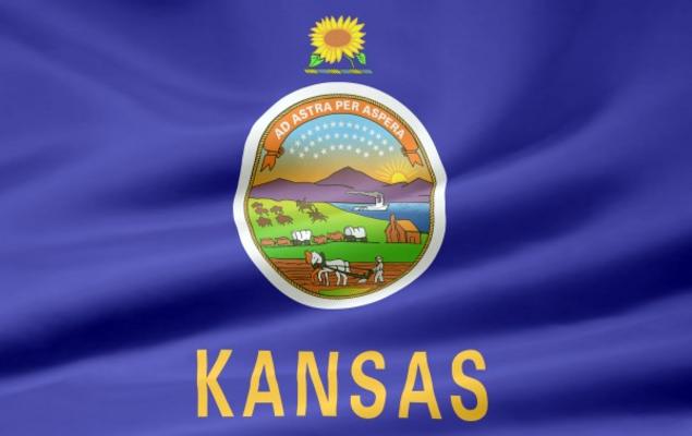 Kansas Flagge van Juergen Priewe