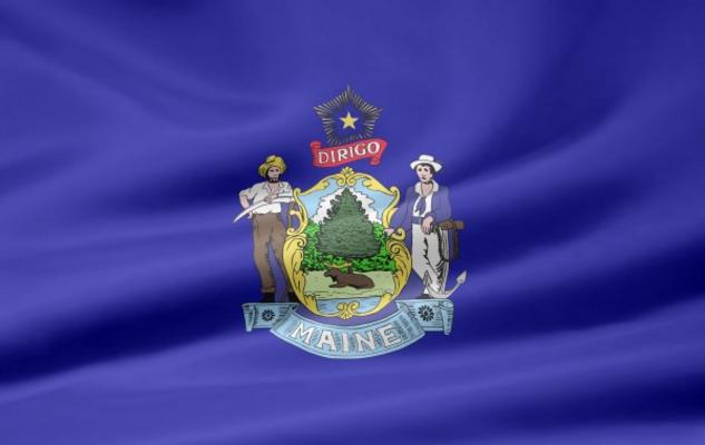 Maine Flagge van Juergen Priewe
