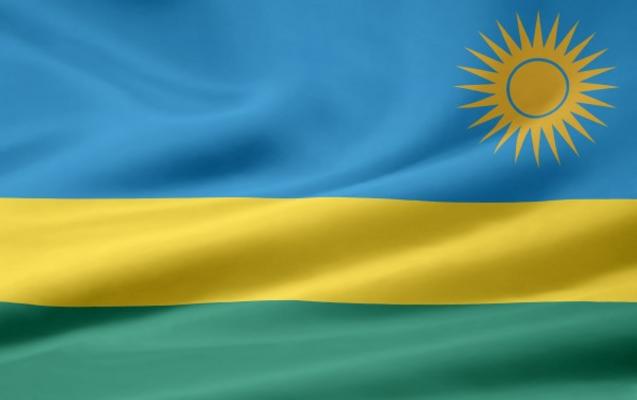 Ruandische Flagge van Juergen Priewe