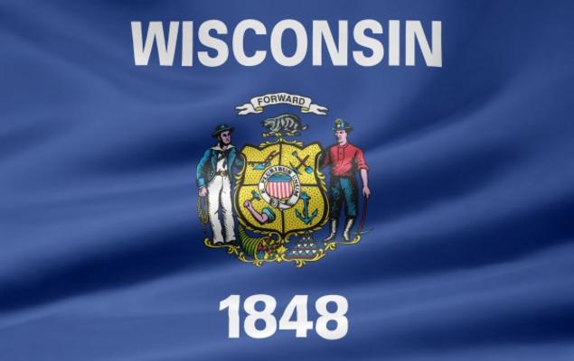 Wisconsin Flagge van Juergen Priewe