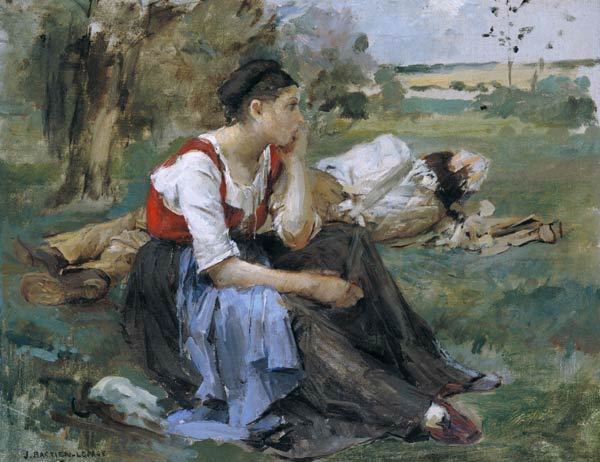 Resting Peasants van Jules Bastien-Lepage