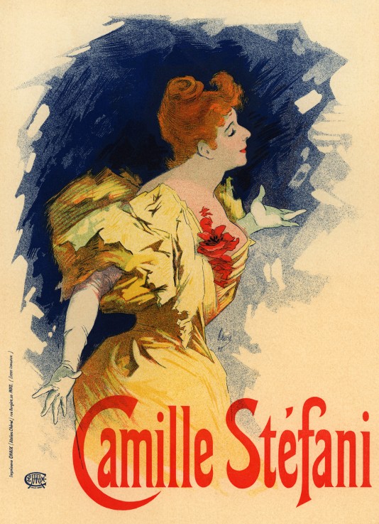 Camille Stéfani (Poster) van Jules Chéret
