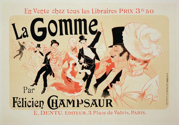 La Gomme (Poster) van Jules Chéret