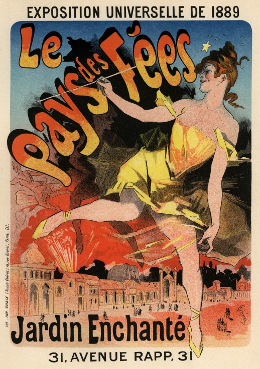 Le Pays des Fees (Poster) van Jules Chéret