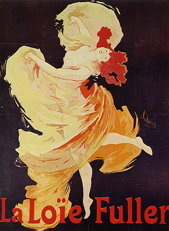 Plakat für die Tänzerin Loie Fuller van Jules Chéret