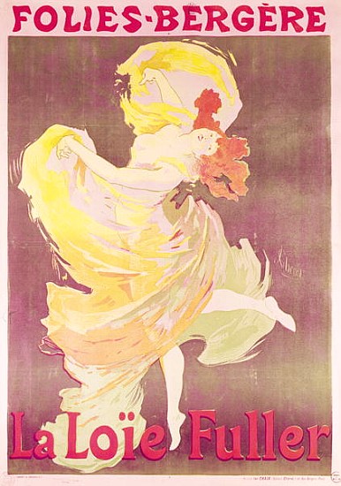 Poster advertising Loie Fuller (1862-1928) at the Folies Bergeres van Jules Chéret