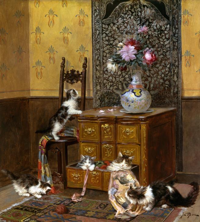 Playful Kittens van Jules Leroy