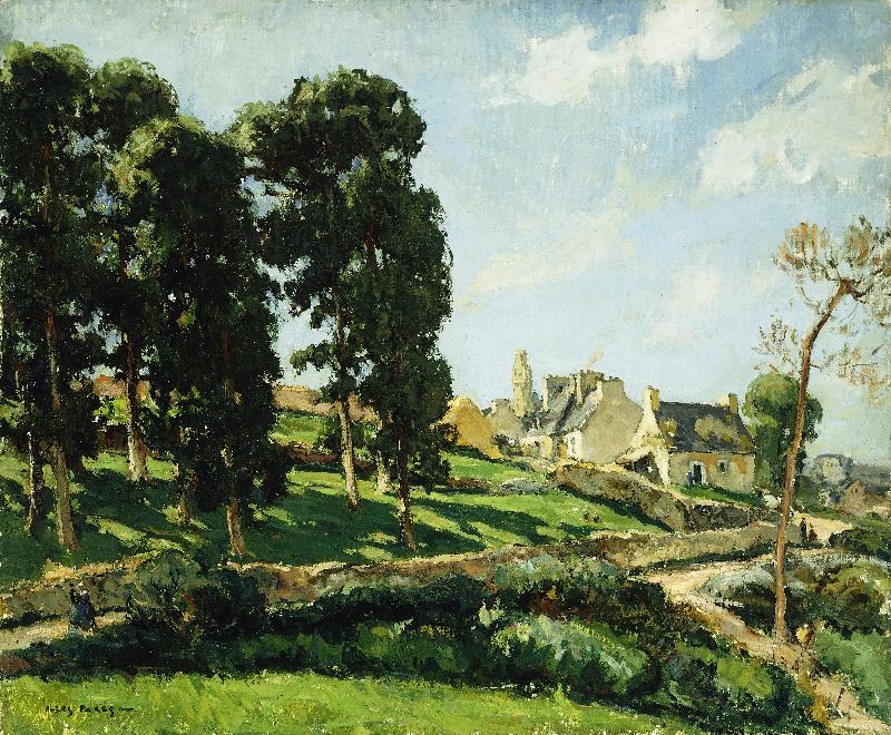 Bäume in der Nähe von Douarnenez. van Jules Eugène Pages