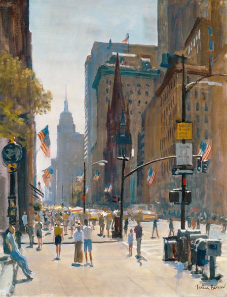 Fifth Avenue, 1997 (oil on canvas)  van Julian  Barrow