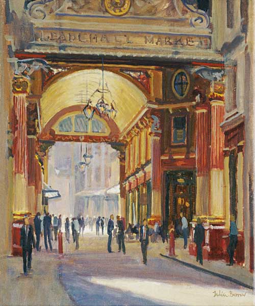 Leadenhall Market - the Crossroads (oil on canvas)  van Julian  Barrow