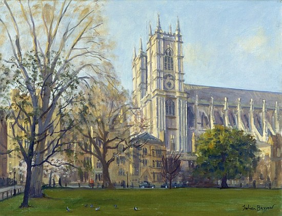 Westminster Abbey from Dean''s Yard (oil on canvas)  van Julian  Barrow