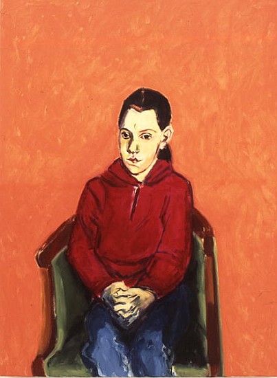 Portrait of a Girl (oil on canvas)  van Julie  Held