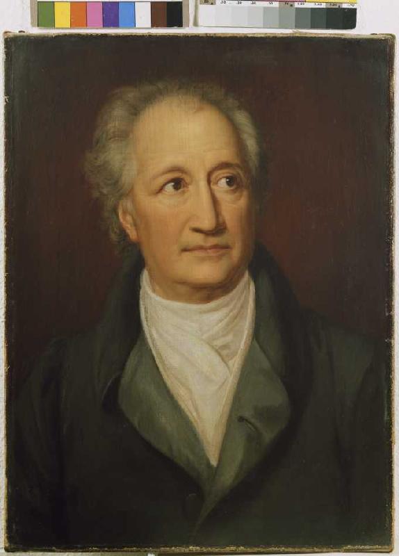 Johann Wolfgang von Goethe. 1844/45 (Teilkopie nach J.K. Stieler) van Julie von Egloffstein