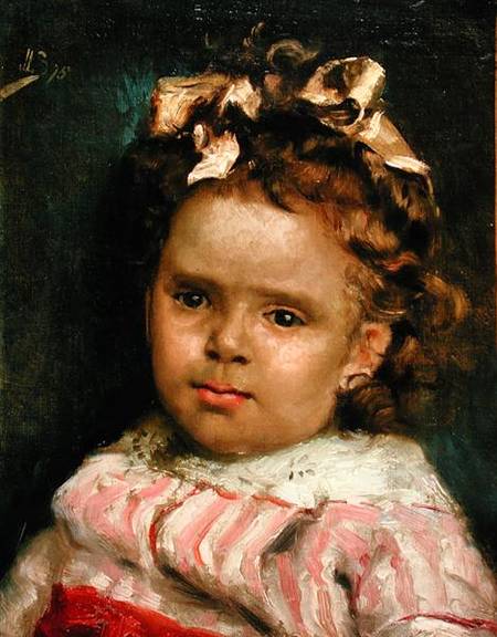 Little Girl Metisse van Julius Leblanc Stewart