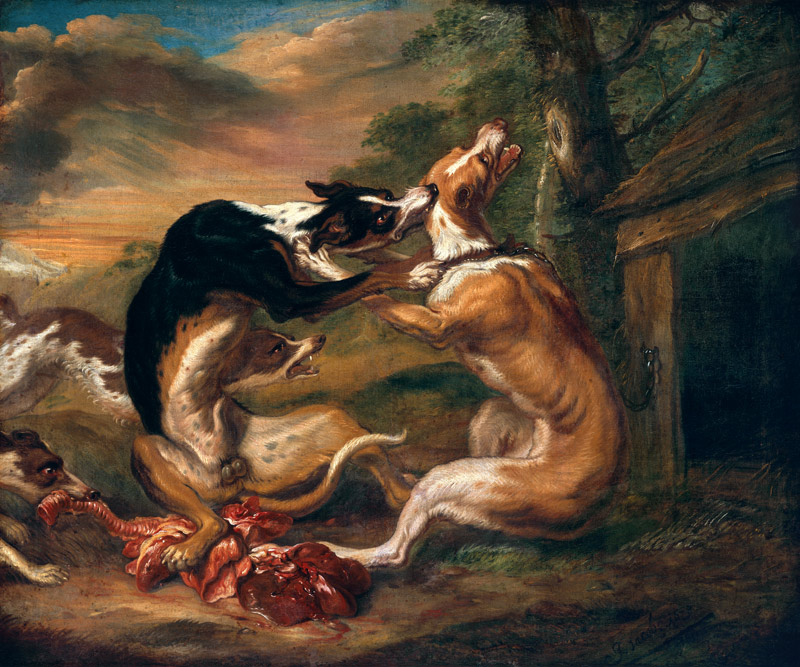 The Dog Fight van Juriaen Jacobsz